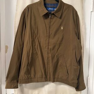 Polo Ralph Lauren Bi-Swing Lightweight Jacket/Windbreaker, Size XL, Brown.
